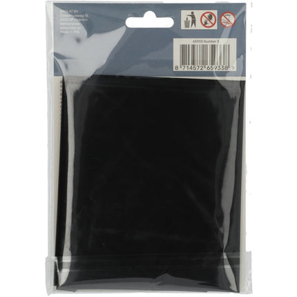 Folie Ballon Cijfer 3 Mat Zwart XL 86cm leeg van Folat koop je bij Partywinkel