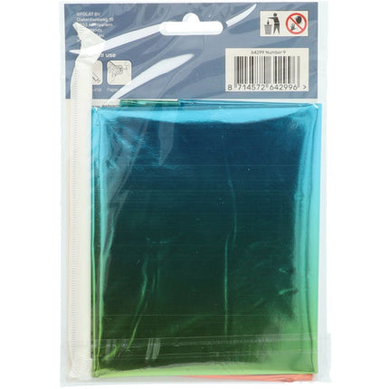 Folie Ballon Cijfer 9 Regenboog met standaard 72cm van Folat koop je bij Partywinkel