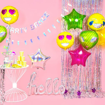 Folie Ballon Hello Holografisch 72cm van Partydeco koop je bij Partywinkel