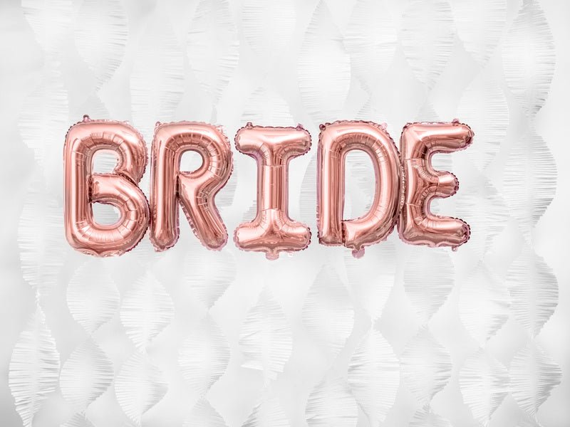 Folie Ballon Letter B Rose Goud Leeg 35cm van Partydeco koop je bij Partywinkel