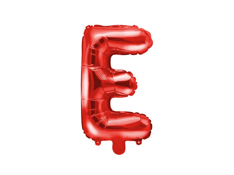 Folie Ballon Letter E Rood Leeg 35cm van Partydeco koop je bij Partywinkel
