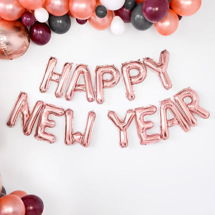 Folie Ballon Letter N Rose Goud Leeg 35cm van Partydeco koop je bij Partywinkel