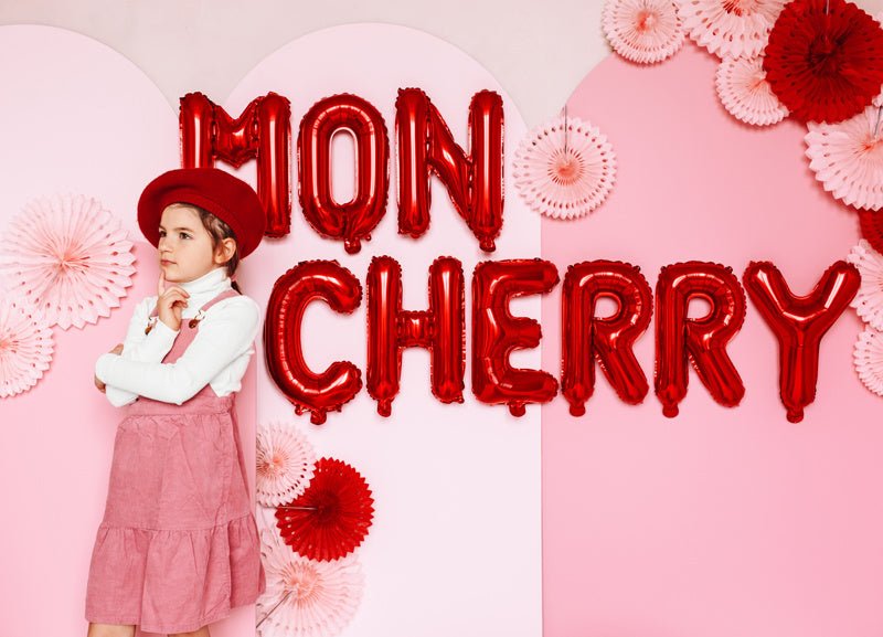 Folie Ballon Letter P Rood Leeg 35cm van Partydeco koop je bij Partywinkel