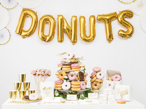 Folie Ballon Letter T Goud Leeg 35cm van Partydeco koop je bij Partywinkel