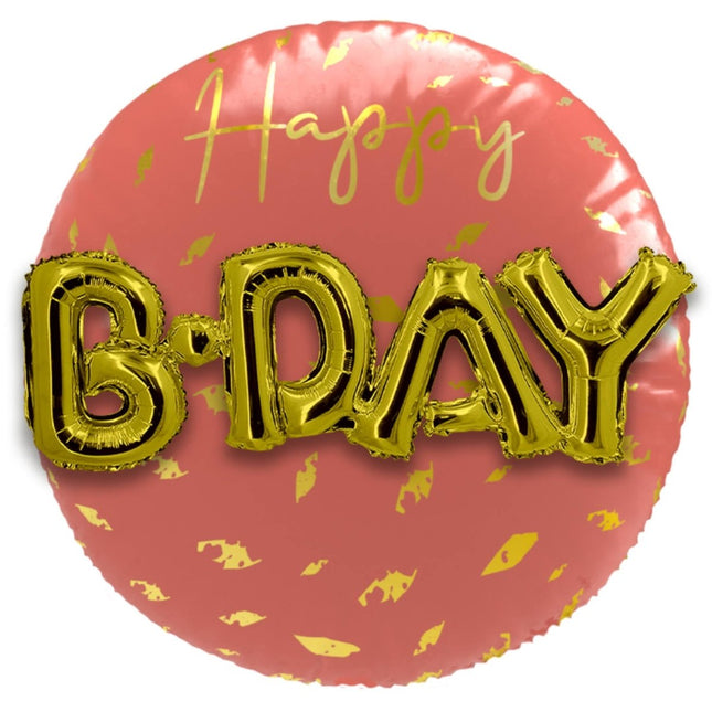Folieballon 3D Golden Dusk - 56 cm van Folat koop je bij Partywinkel