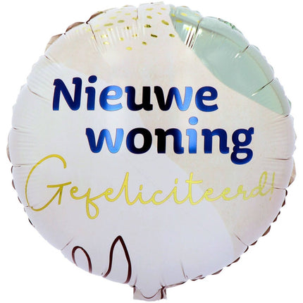 Folieballon 'Gefeliciteerd! Nieuwe Woning' - 45 cm van Folat koop je bij Partywinkel