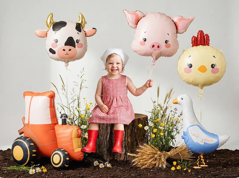 Folieballon Varken, 61x36 cm, mix van Partydeco koop je bij Partywinkel