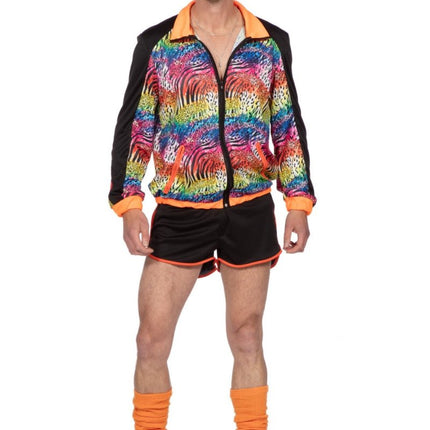 Fout Trainingspak Dierenprint Heren van Wilbers & Wilbers koop je bij Partywinkel