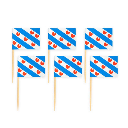 Friesland Cocktailprikkers Pompebled 6cm 50st van WeFiesta koop je bij Partywinkel