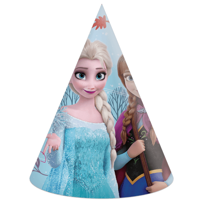 Frozen Feesthoedjes 6st van Procos koop je bij Partywinkel