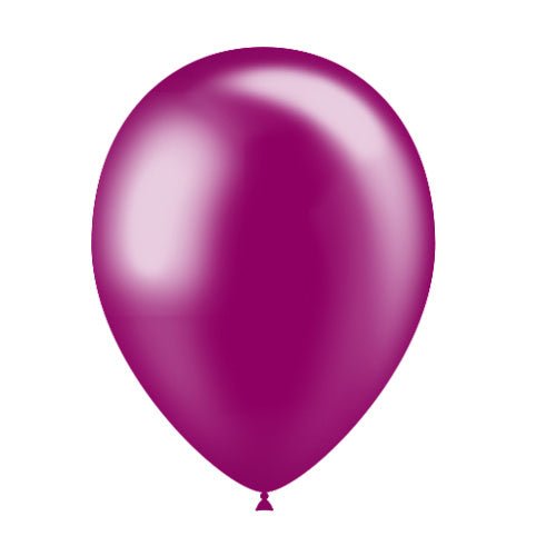 Fuchsia Ballonnen Metallic 25cm 10st - Partywinkel - 8436540892942