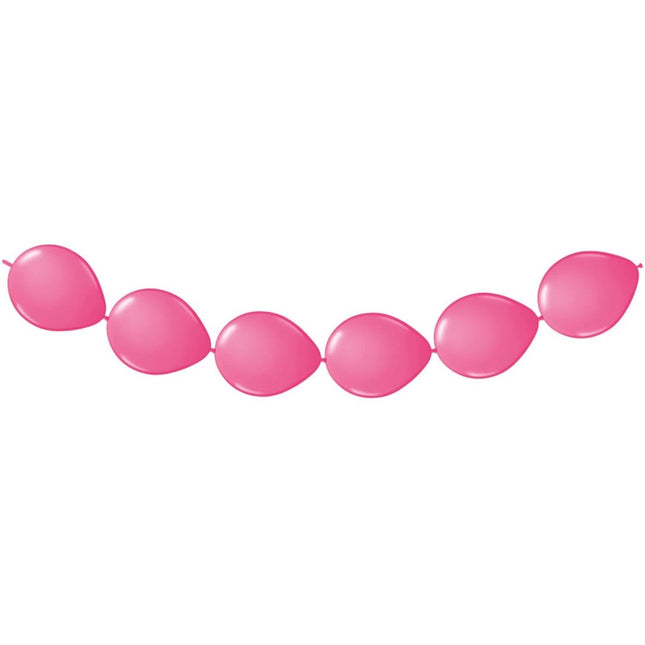 Fuchsia Ballonnenslinger 3m 8st - Partywinkel - 8714572084574
