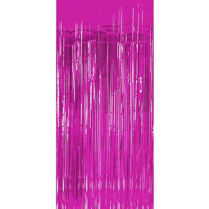Fuchsia Deurgordijn Folie 2m - Partywinkel - 8714572092098