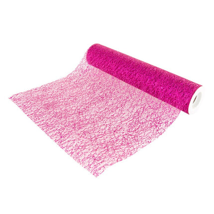 Fuchsia Tischläufer Glitter 5m