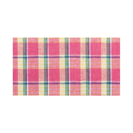 FUCHSIA MADRAS LEINEN TISCHBAND 10 CM X 5 M