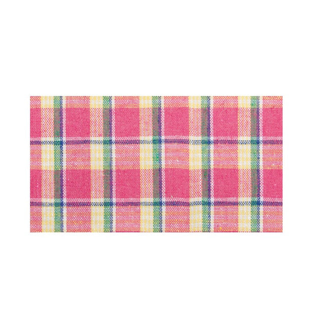 FUCHSIA MADRAS LEINEN TISCHBAND 10 CM X 5 M