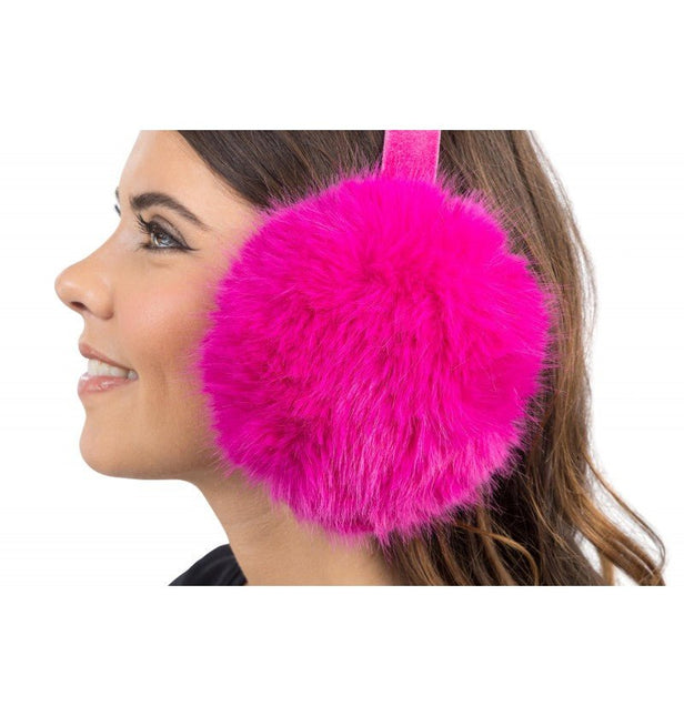 Fuchsia oorwarmers van CHAKS koop je bij Partywinkel