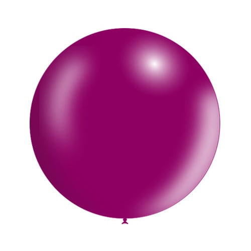 Fuchsia Reuze Ballon Metallic 60cm - Partywinkel - 8436540893031