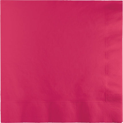 Fuchsia Servetten 3 - Laags 33cm 50st van Creative Converting koop je bij Partywinkel