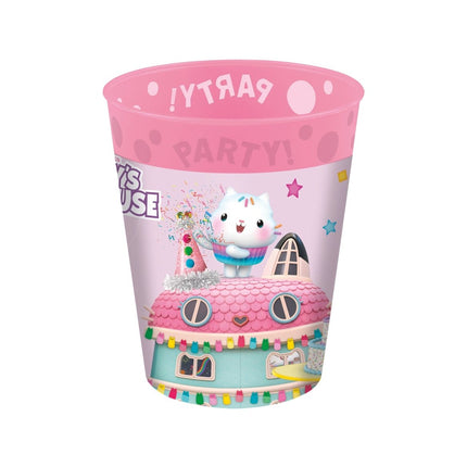 Gabby'S Dollhouse Bekers Herbruikbaar 250ml 4st - Partywinkel - 5201184967768