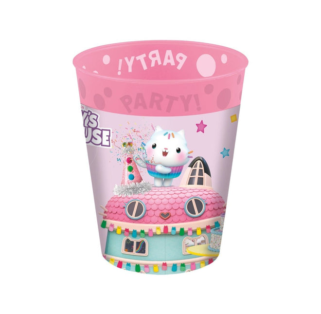 Gabby'S Dollhouse Bekers Herbruikbaar 250ml 4st - Partywinkel - 5201184967768