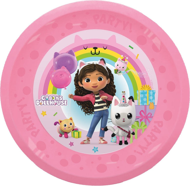 Gabby'S Dollhouse Borden Herbruikbaar 21cm 4st - Partywinkel - 5201184967614