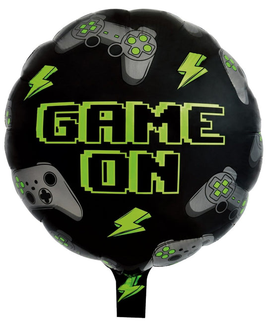 Gaming Party Helium Ballon Game On Leeg 45cm van WeFiesta koop je bij Partywinkel