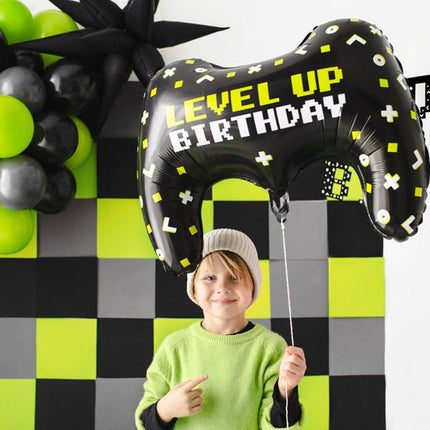 Gaming Party Helium Ballon Leeg 60cm van Partydeco koop je bij Partywinkel