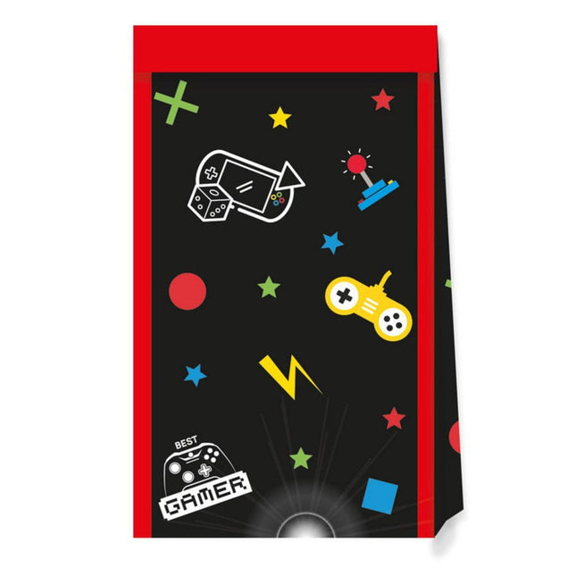 Gaming Party Uitdeelzakjes 22cm 4st van Procos koop je bij Partywinkel