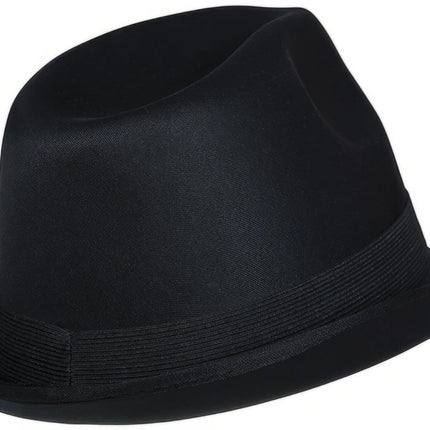 Gangster Hoed Zwart Met Band van Fiestas Guirca koop je bij Partywinkel