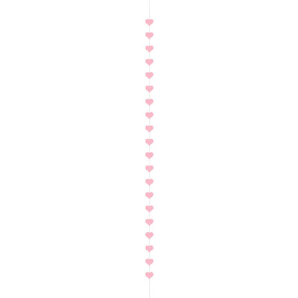 Garland Hearts, pink, 3,5 m - Partywinkel - 5904555012134