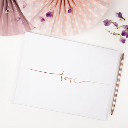 Gastenboek Love 24cm van Partydeco koop je bij Partywinkel
