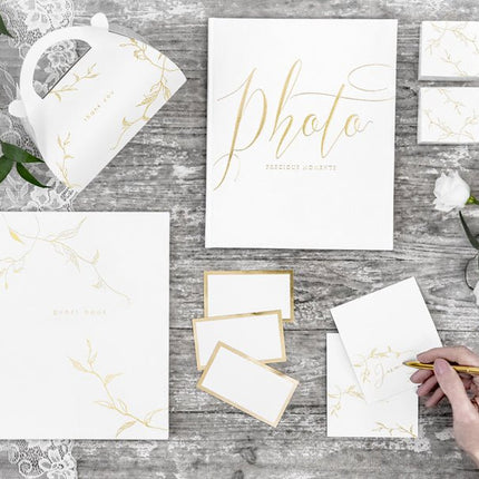 Gastenboek Wit 24,5cm van Partydeco koop je bij Partywinkel