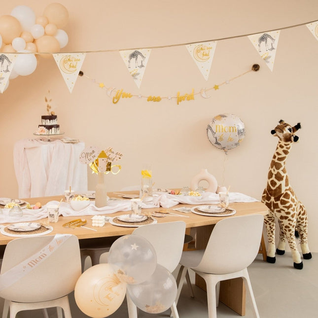 Geboorte Ballonnen Safari 30cm 6st van Haza Witbaard koop je bij Partywinkel