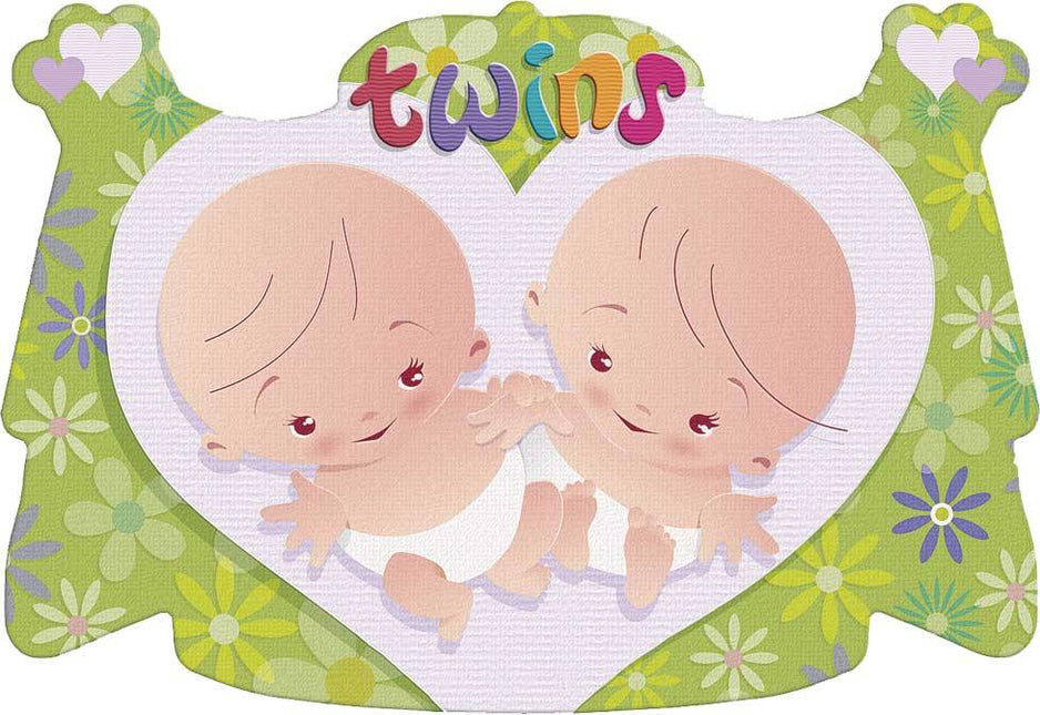 Geboorte Deurbord Tweeling 47cm van Haza Witbaard koop je bij Partywinkel