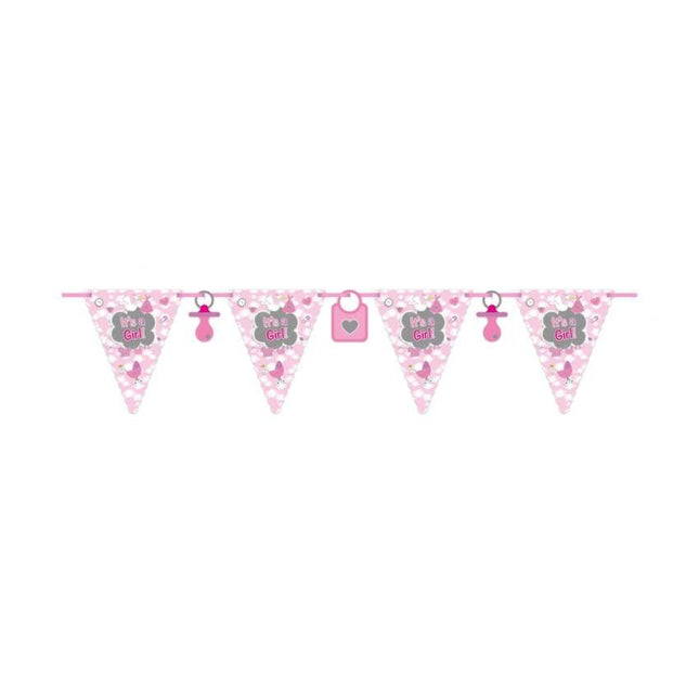 Geboorteslinger Meisje It's A Girl 6m van Folat koop je bij Partywinkel