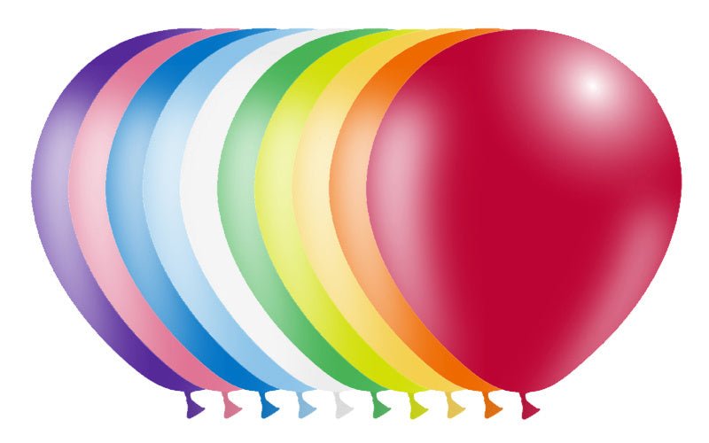 Gekleurde Ballonnen 30cm 50st - Partywinkel - 8436540866158