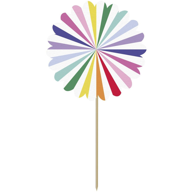 Gekleurde Cocktailprikkers Waaier 10st van Folat koop je bij Partywinkel