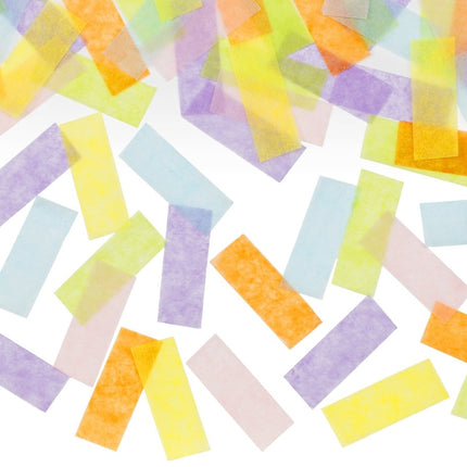Gekleurde Confetti Kanon Pastel 20cm van Partydeco koop je bij Partywinkel