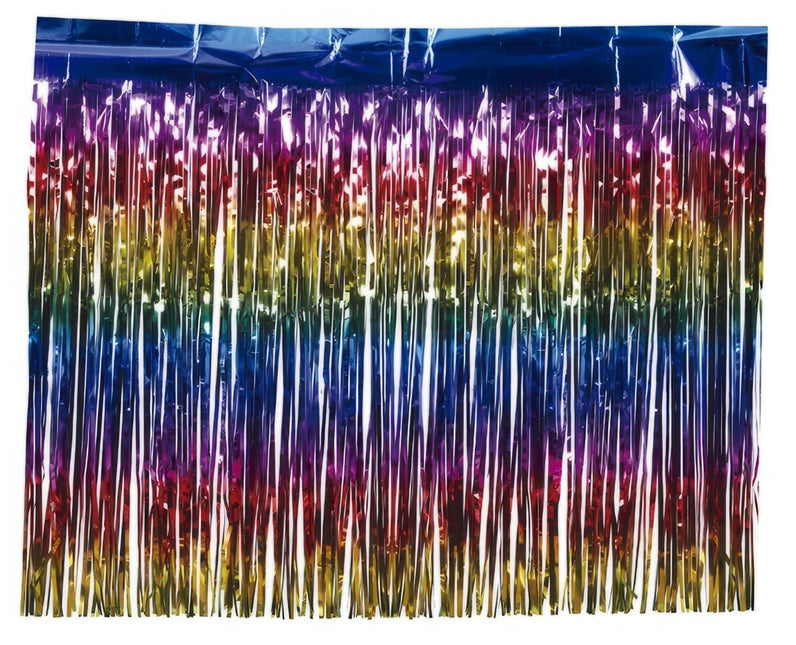 Gekleurde Deurgordijn Metallic 2m van Fiestas Guirca koop je bij Partywinkel