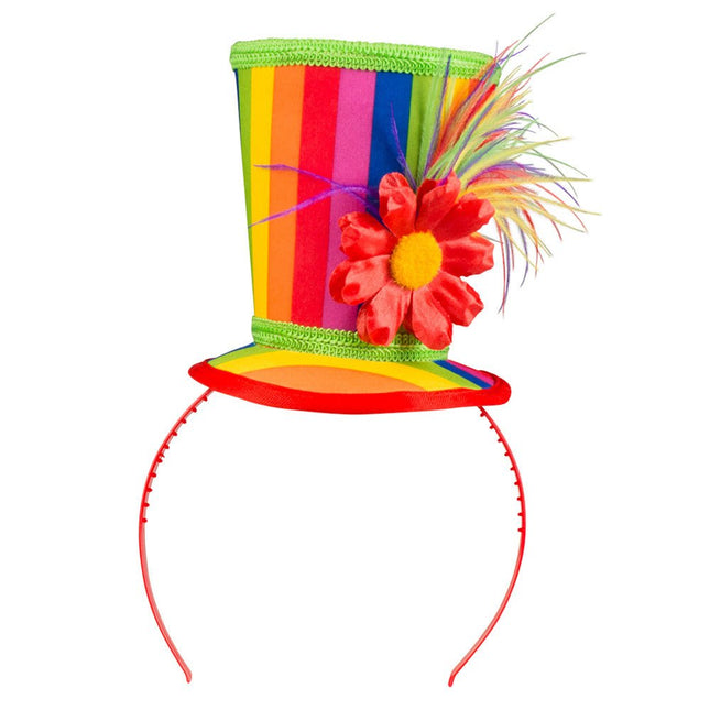 Gekleurde Haarband Clownshoed van Boland koop je bij Partywinkel