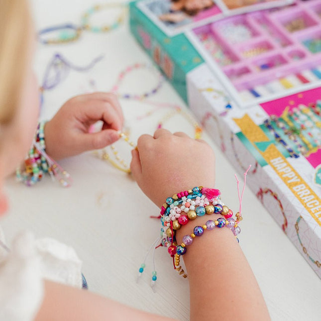 Gekleurde Knutselset Armbanden Maken Xl - Partywinkel - 8714274028104
