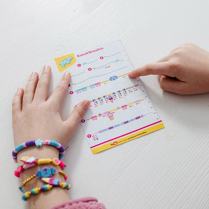 Gekleurde Knutselset Kawaii Armbanden Maken 4st - Partywinkel - 8714274029835