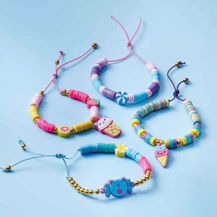Gekleurde Knutselset Kawaii Armbanden Maken 4st - Partywinkel - 8714274029835