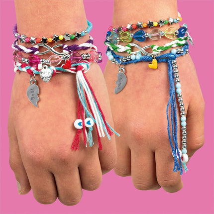 Gekleurde Knutselset Vriendschapsarmbanden Maken - Partywinkel - 8714274028197