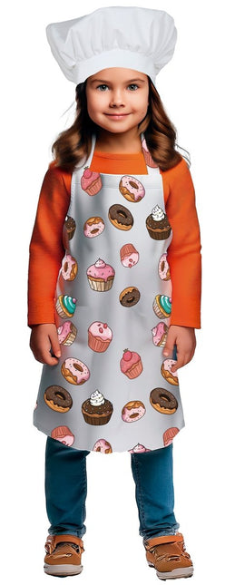 Gekleurde Schort Kind Cupcakes van Fiestas Guirca koop je bij Partywinkel