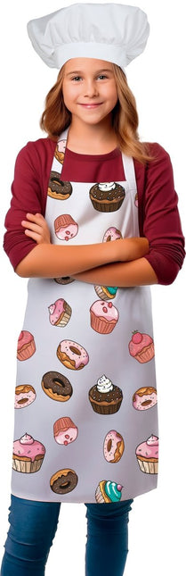 Gekleurde Schort Kind Cupcakes van Fiestas Guirca koop je bij Partywinkel