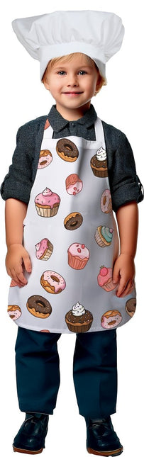 Gekleurde Schort Kind Cupcakes van Fiestas Guirca koop je bij Partywinkel