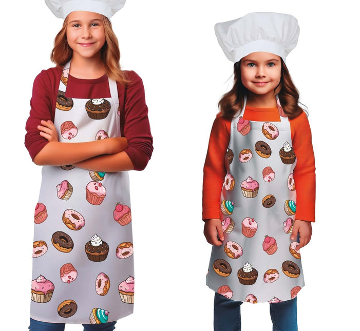 Gekleurde Schort Kind Cupcakes van Fiestas Guirca koop je bij Partywinkel