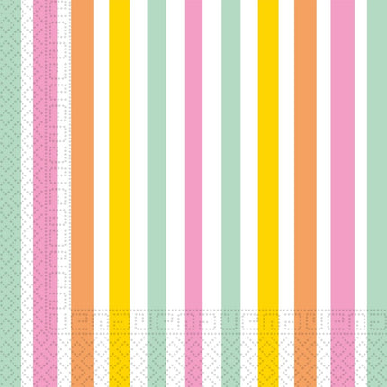 Gekleurde Servetten Pastel 33cm 20st van Procos koop je bij Partywinkel